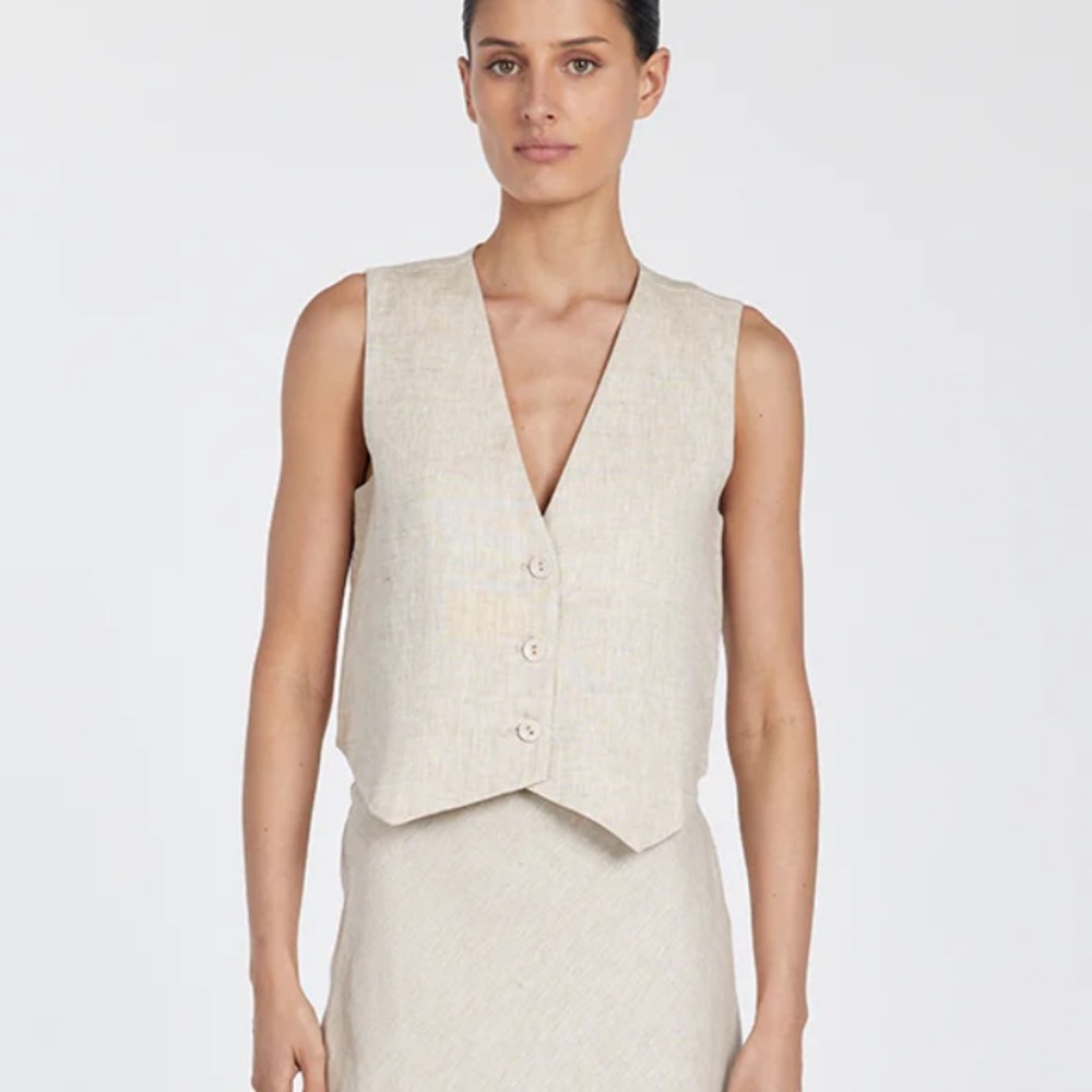 Dissh banks linen vest